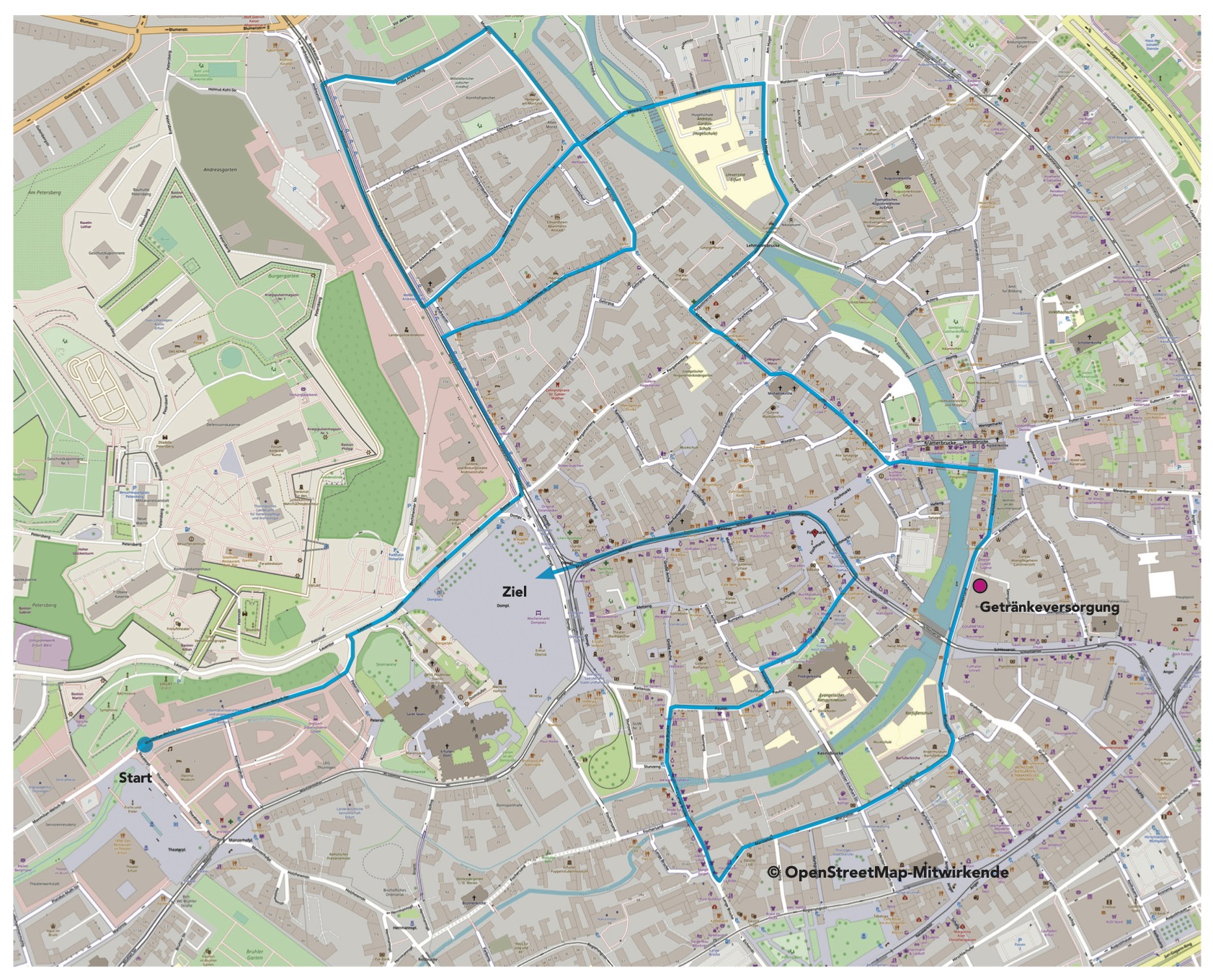 Strecke RUN 2025 Strecke RUN 2025